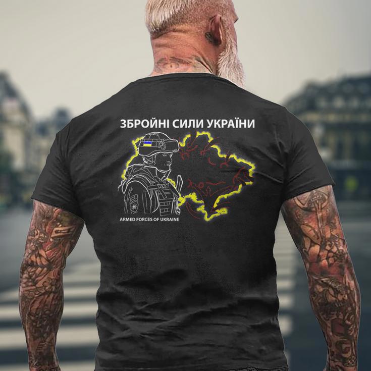 ウクライナ軍 メンズTシャツ バックプリント 高齢者への贈り物