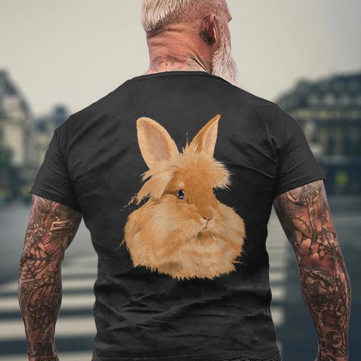 ウサギ ライオンヘッド ウサギ メンズTシャツ バックプリント 高齢者への贈り物
