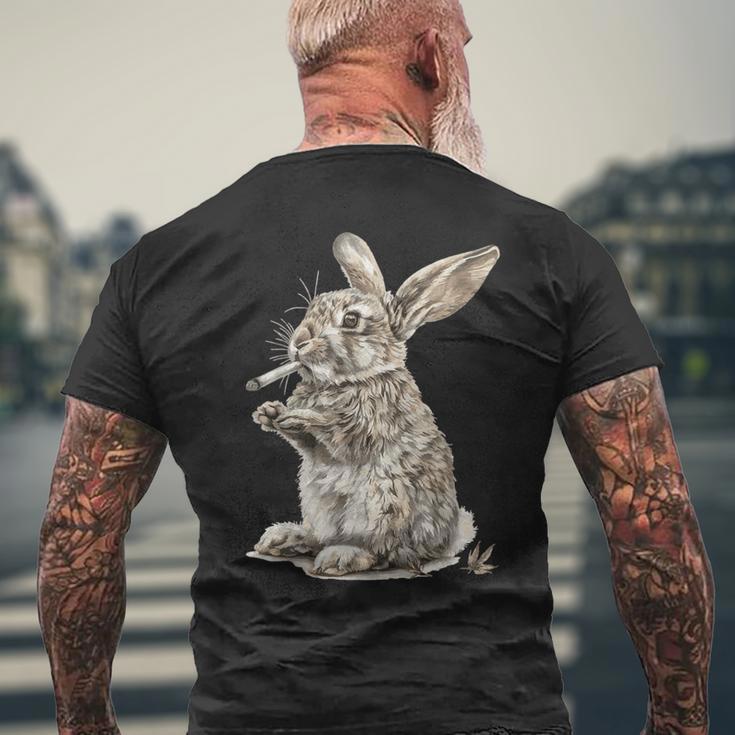ウサギの大麻 メンズTシャツ バックプリント 高齢者への贈り物