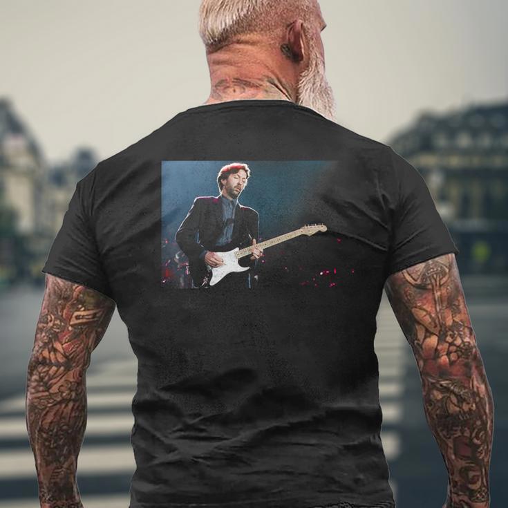 エリック・クラプトン・ブルース ギタリスト ライヴ・ザ・ブライトン・センター 1992 メンズTシャツ バックプリント 高齢者への贈り物