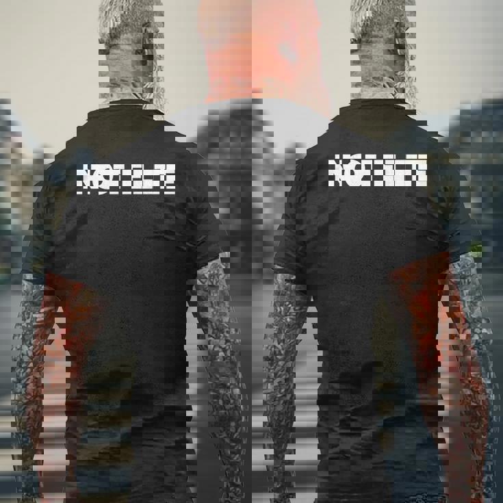 エリートではありません 長袖tシャツ メンズTシャツ バックプリント 高齢者への贈り物