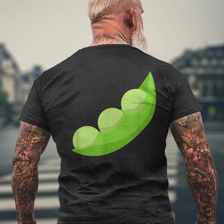 エンドウ豆のさや メンズTシャツ バックプリント 高齢者への贈り物