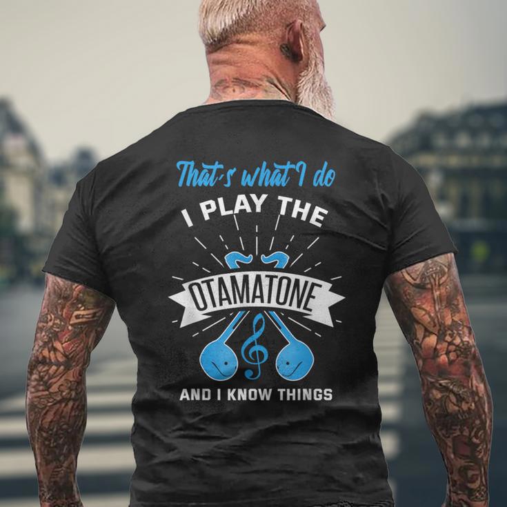 オタマトーン オタマトーン オタマタンシンセサイザー 日本 オタマジャクシ メンズTシャツ バックプリント 高齢者への贈り物