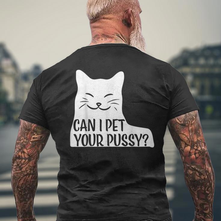 オマンコを撫でてもいい？ メンズTシャツ バックプリント 高齢者への贈り物
