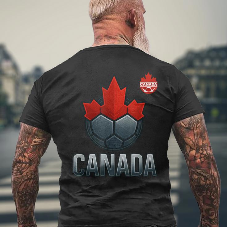 カナダ サッカー ジャージ レッド フットボール ファン プレーヤー 旅行 メンズTシャツ バックプリント 高齢者への贈り物