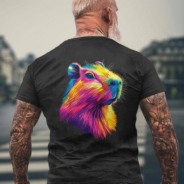 カピバラ Be Capy カピバラ げっ歯類 おもしろカピバラ Capybara メンズTシャツ バックプリント 高齢者への贈り物