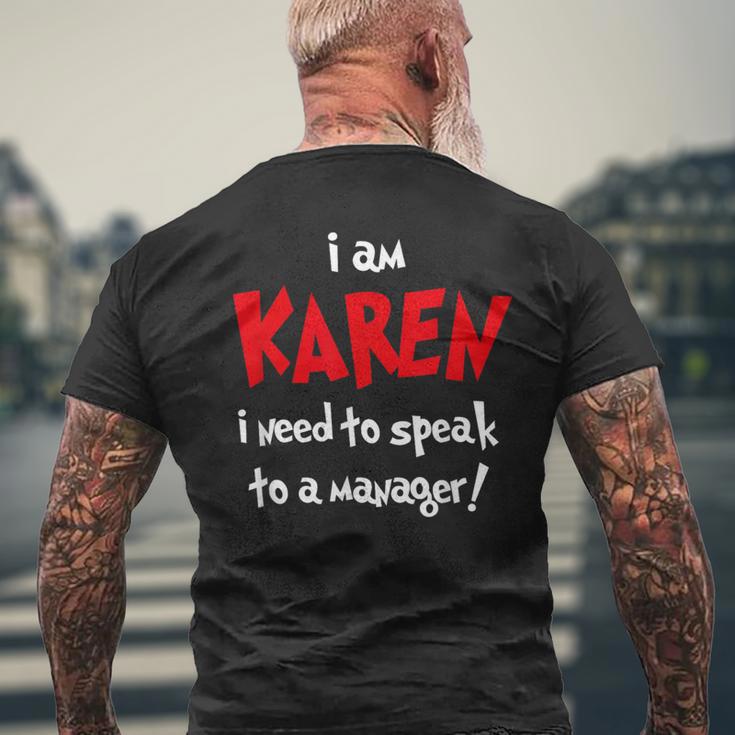 カレンハロウィンコスチューム-面白いと言ってマネージャーに話しかける メンズTシャツ バックプリント 高齢者への贈り物