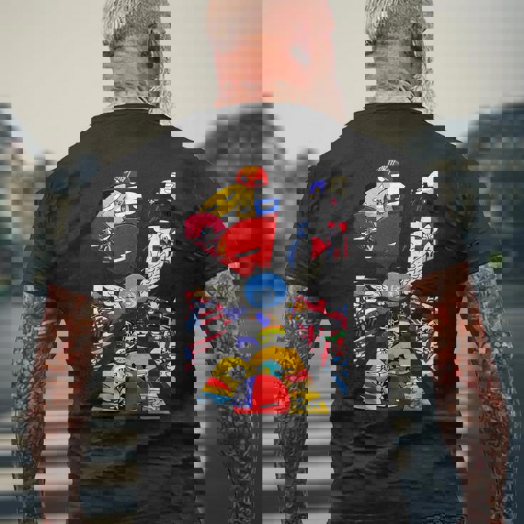 カントリーボール 世界旗 メンズTシャツ バックプリント 高齢者への贈り物