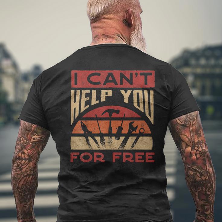 カーオーナー-カーガイ-ガレージチューニング-カーメカニック メンズTシャツ バックプリント 高齢者への贈り物