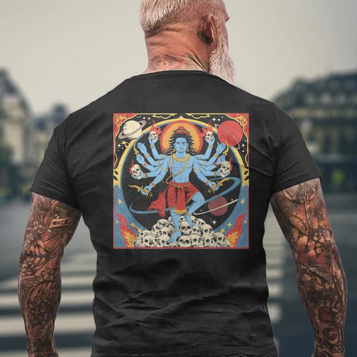 カーリー ヒンドゥー教 女神 ヒンドゥー教 神 スピリチュアル 禅 ヨガ メンズTシャツ バックプリント 高齢者への贈り物
