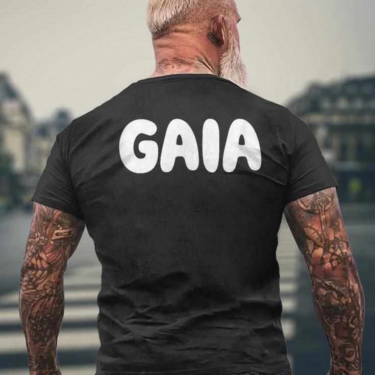 ガイア メンズTシャツ バックプリント 高齢者への贈り物