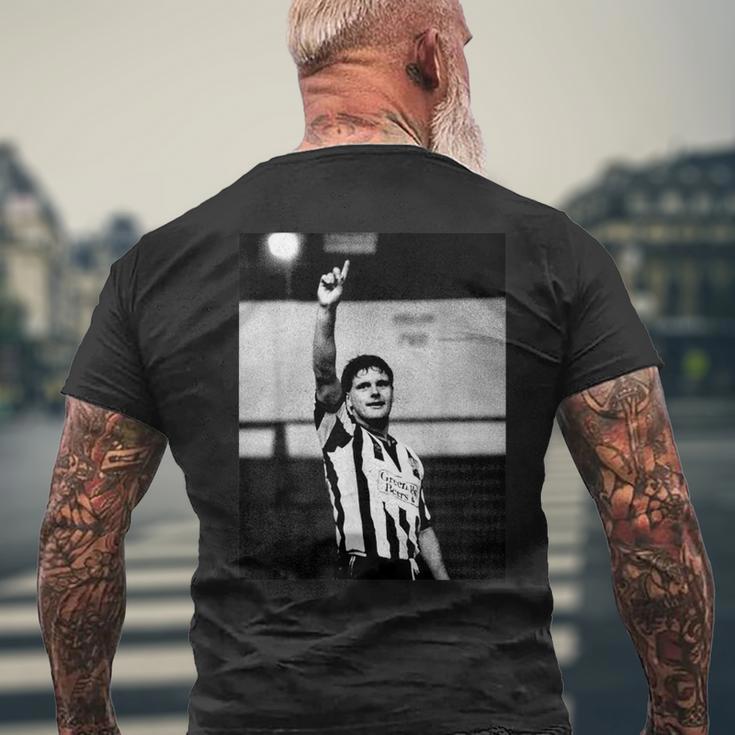 ガッツァ・ガスコイン・ウェーブ ニューカッスル・ユナイテッド ポーツマスフットボール メンズTシャツ バックプリント 高齢者への贈り物