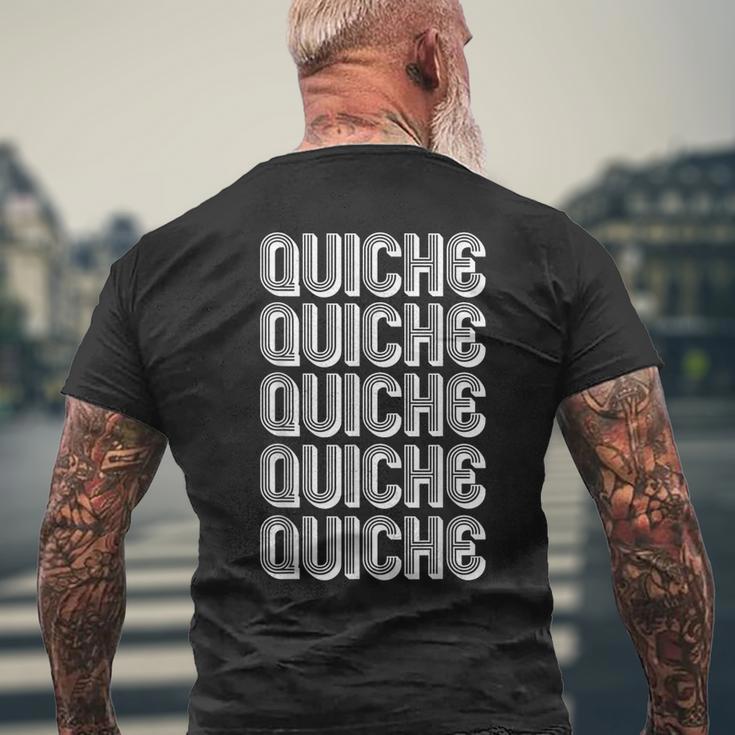 キッシュを食べる メンズTシャツ バックプリント 高齢者への贈り物