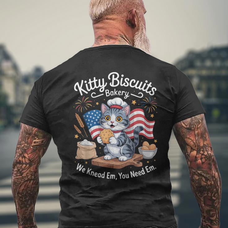 キティビスケットベーカリー メンズTシャツ バックプリント 高齢者への贈り物