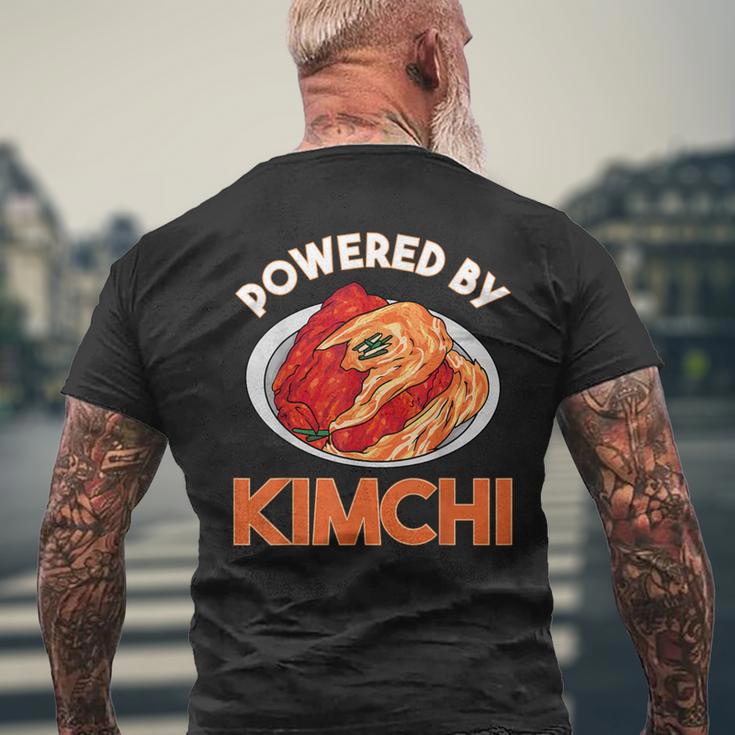 キムチ韓国番長 発酵食品 ナパキャベツ メンズTシャツ バックプリント 高齢者への贈り物