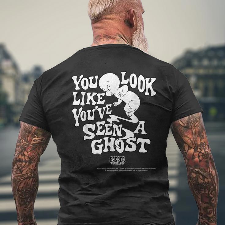 キャスパー映画グッズ You Look Like Ghost メンズTシャツ バックプリント 高齢者への贈り物