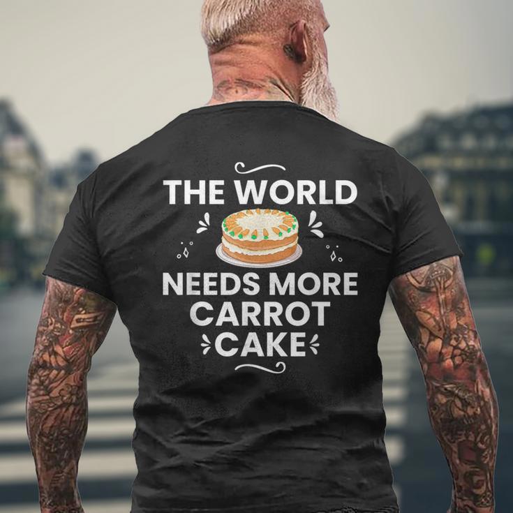 キャロットケーキ レシピ カップケーキ パイ グルテンフリー ビーガン メンズTシャツ バックプリント 高齢者への贈り物