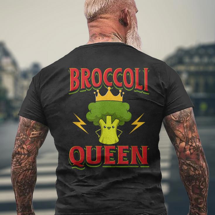 キュート ブロッコリー クイーン 引用 おもしろい 野菜 ブロッコリー愛好家 メンズTシャツ バックプリント 高齢者への贈り物