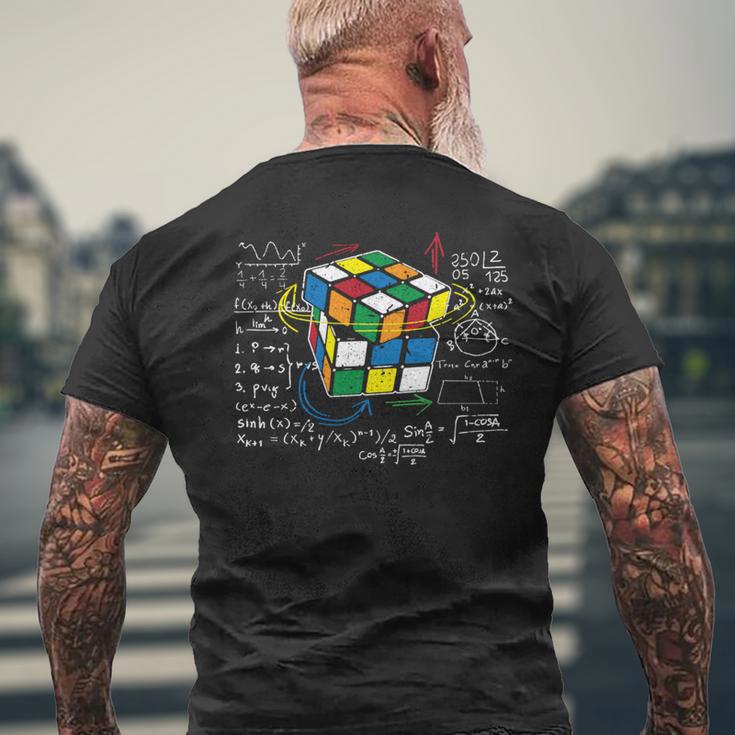 キューブマジック 数学方程式 レトロ オタクルービック 長袖tシャツ メンズTシャツ バックプリント 高齢者への贈り物
