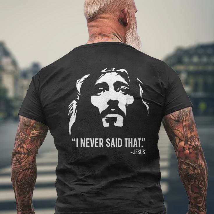 クリスチャンtシャツ Jesus Christ Died I Neveraid That メンズTシャツ バックプリント 高齢者への贈り物