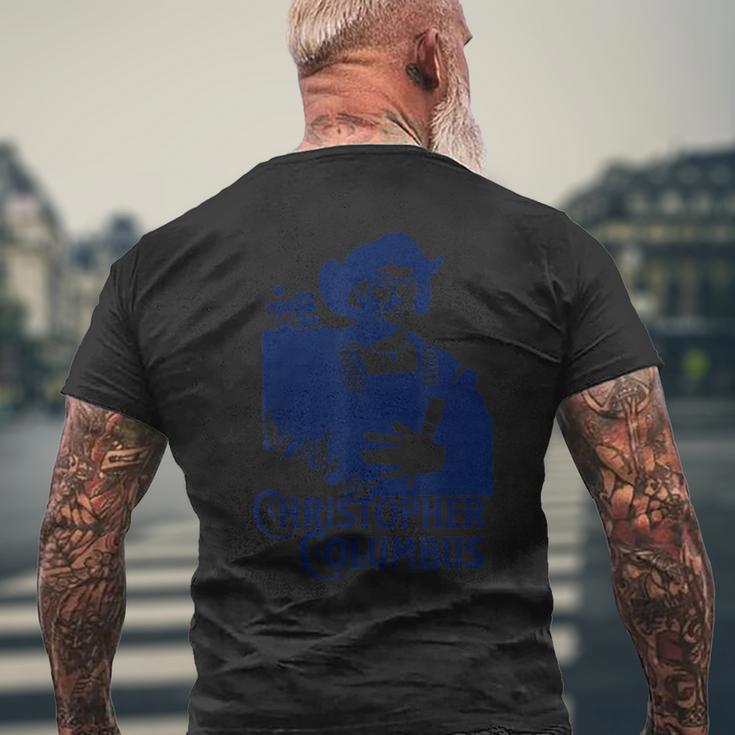 クリストファー・コロンブスの新世界探検家 コロンブス・デイ メンズTシャツ バックプリント 高齢者への贈り物