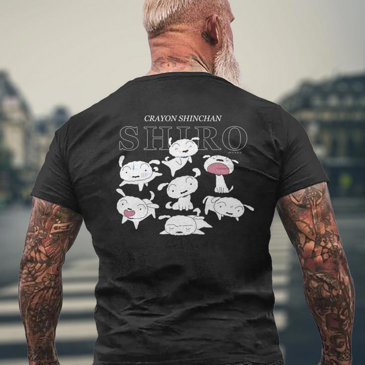 クレヨンしんちゃん いろいろシロ 長袖tシャツ メンズTシャツ バックプリント 高齢者への贈り物