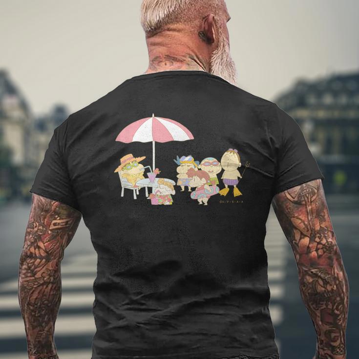 クレヨンしんちゃん カスカベ防衛隊 クールダウン メンズTシャツ バックプリント 高齢者への贈り物