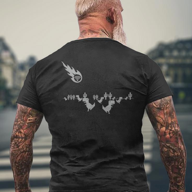 クローム T-Rex 恐竜 面白い ローディング Wifi メンズ レディース キッズ メンズTシャツ バックプリント 高齢者への贈り物