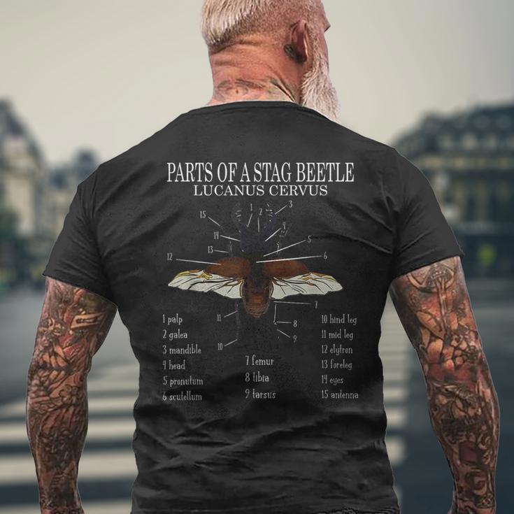 クワガタ クワガタムシ カブトムシ メンズTシャツ バックプリント 高齢者への贈り物