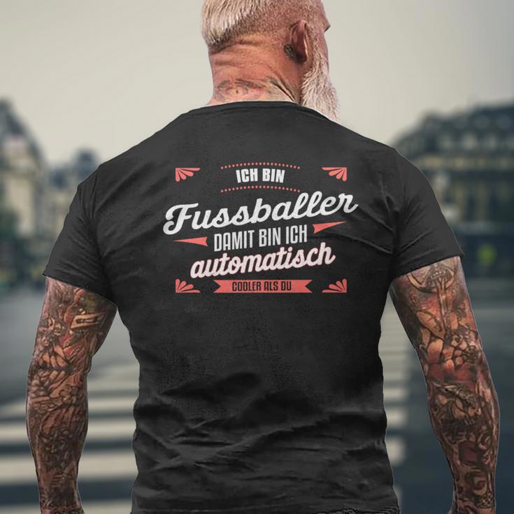 クールなフットボール選手 フットボール選手の言葉 長袖tシャツ メンズTシャツ バックプリント 高齢者への贈り物