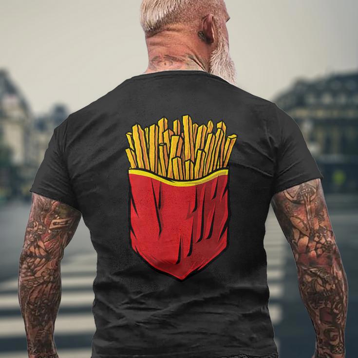 クールなフライドポテトポケットノベルティグラフィックtシャツ&クールデザイン メンズTシャツ バックプリント 高齢者への贈り物