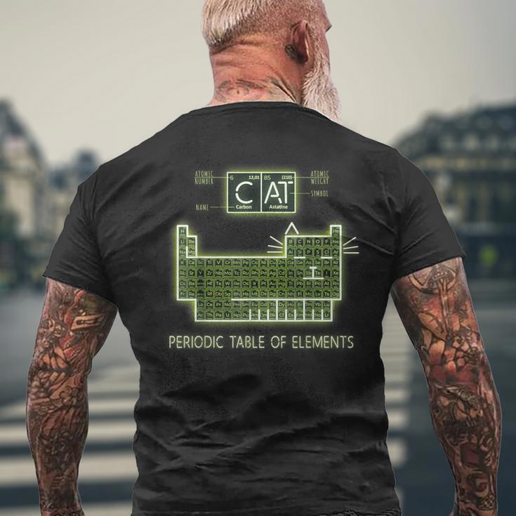 グリーンケミストリーキャット元素周期表 メンズTシャツ バックプリント 高齢者への贈り物