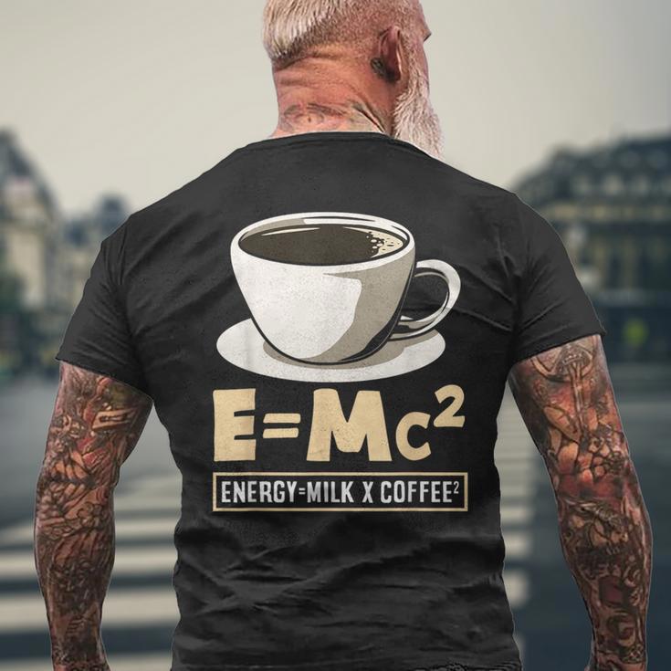 コーヒーラバーエナジーミルクコーヒー EMc² メンズTシャツ バックプリント 高齢者への贈り物