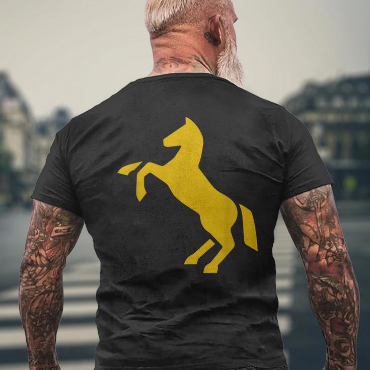 ゴールデンホースデザイン ファニーtシャツ かわいいスタリオン ゴールドギフト メンズTシャツ バックプリント 高齢者への贈り物