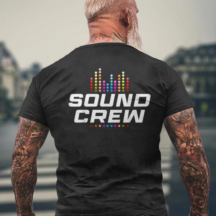 サウンドエンジニア コンサートスタッフ サウンドクルー メンズTシャツ バックプリント 高齢者への贈り物
