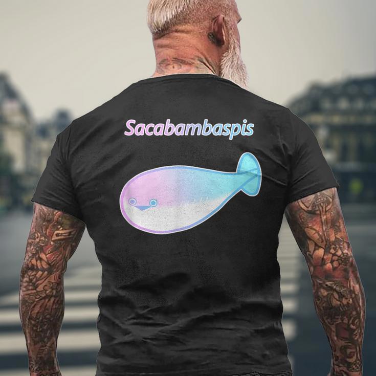 サカバンバスピス パステルカラー おもしろ ゆるかわ かわいい ギフト メンズTシャツ バックプリント 高齢者への贈り物