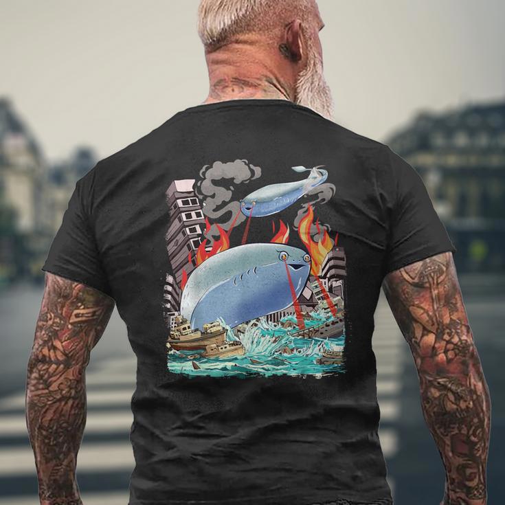 サカバンバスピス フィッシュミーム 怪獣 メンズTシャツ バックプリント 高齢者への贈り物
