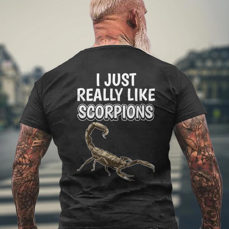 サソリの名言 I Just Really Likecorpions 洋服のサソリ メンズTシャツ バックプリント 高齢者への贈り物