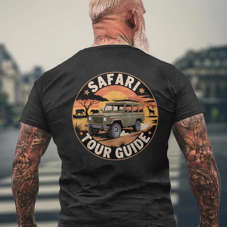 サファリツアーガイドシャツ サファリ衣装 サファリツアー メンズTシャツ バックプリント 高齢者への贈り物