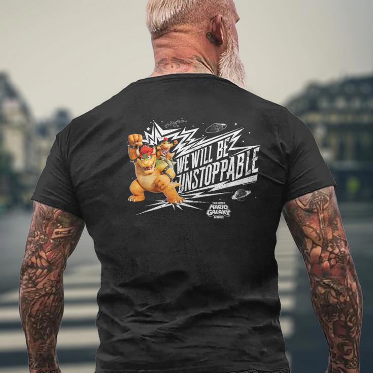 ザ・スーパーマリオギャラクシー・ムービー Boss Battle メンズTシャツ バックプリント 高齢者への贈り物