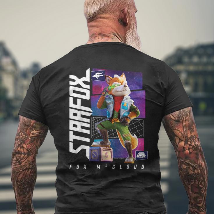 ザ・スーパーマリオギャラクシー・ムービー Fox Mccloud Hero Pose メンズTシャツ バックプリント 高齢者への贈り物