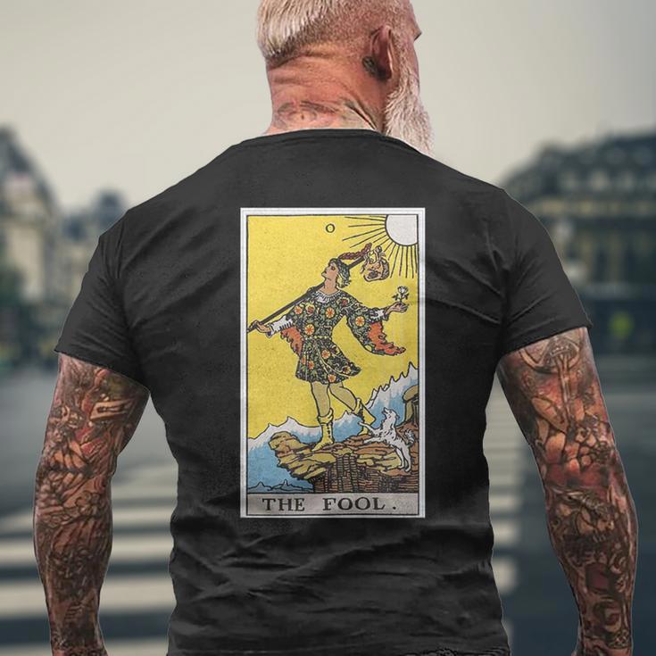 ザ・フール・タロットカード メンズTシャツ バックプリント 高齢者への贈り物