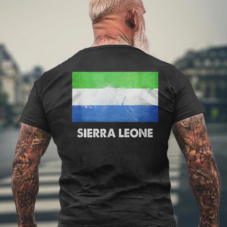 シエラレオネ国旗tシャツ メンズTシャツ バックプリント 高齢者への贈り物