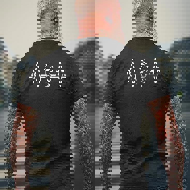 シャワルマ・ハートビート・プラス、ドナー・ケバブ、シャワルマ・ラップ・ラヴァーズ メンズTシャツ バックプリント 高齢者への贈り物