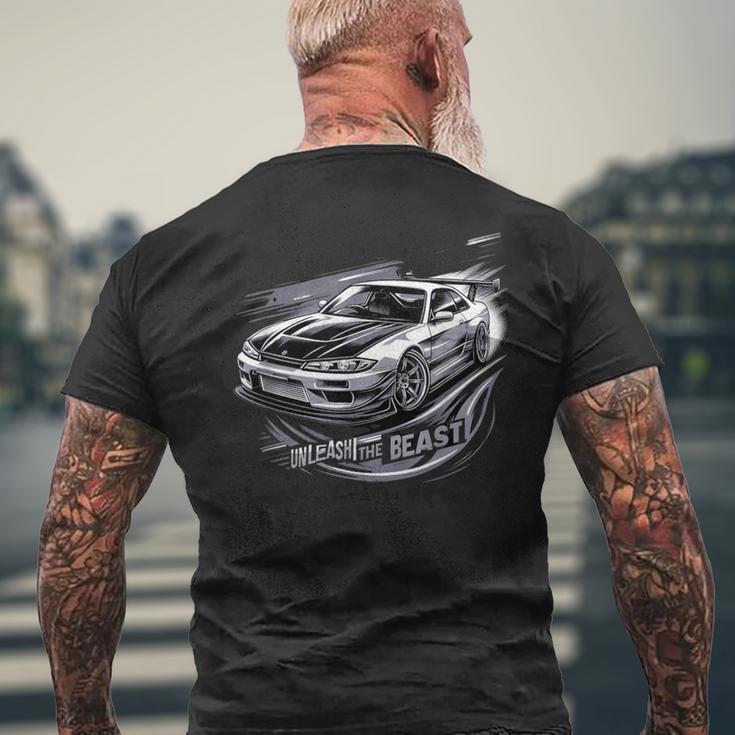 シルビアスピリット Jdm ジャパン ドリフト カルチャー スピードカー ラリー17 メンズTシャツ バックプリント 高齢者への贈り物