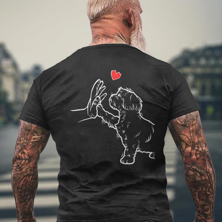 シーズー犬の愛かわいいシーズー メンズTシャツ バックプリント 高齢者への贈り物