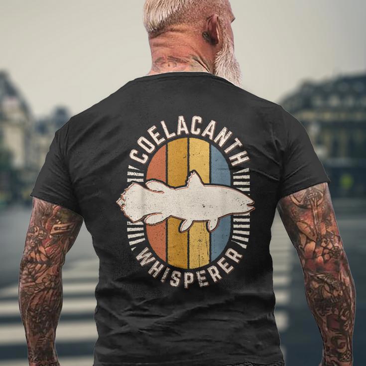 シーラカンスウィスパラー ヴィンテージ クラシック レトロ 動物 愛 メンズTシャツ バックプリント 高齢者への贈り物