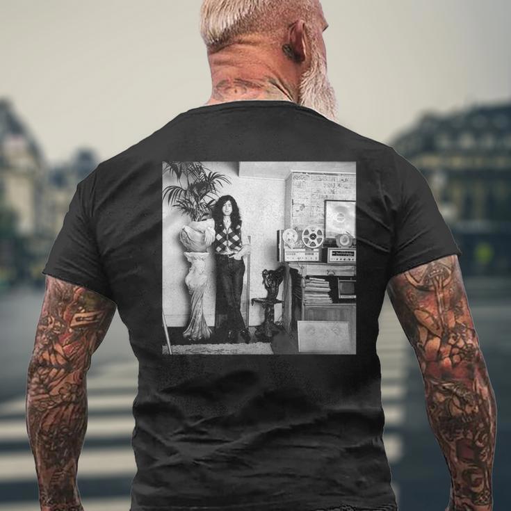 ジミー・ペイジ レッド・ツェッペリン ギタリスト 1970 メンズTシャツ バックプリント 高齢者への贈り物