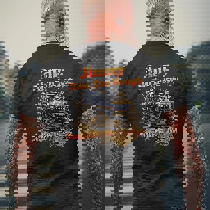 ジムニー 4X4 オフロード トラック 長袖tシャツ メンズTシャツ バックプリント 高齢者への贈り物