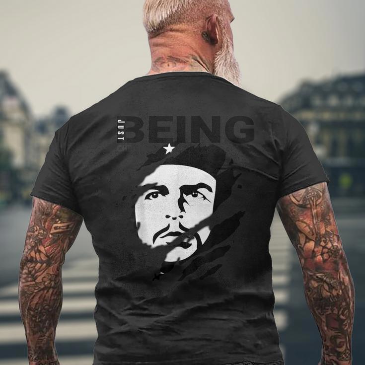 ジャストビーイングチェ・ゲバラ メンズTシャツ バックプリント 高齢者への贈り物